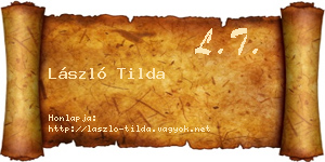 László Tilda névjegykártya
